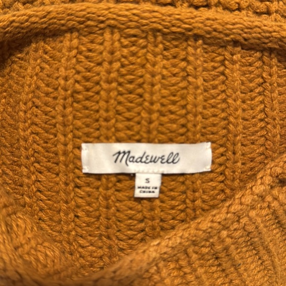 Madewell funnel mock neck size small wool blend - Picture 6 of 6